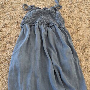Women’s Smocked Denim-Look Dress – Lightweight & Stylish